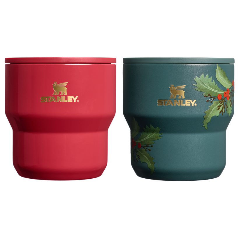 The Cheers & Cheer Stay-Hot Stacking Cup 2-Piece Set - Clean Party Hosting